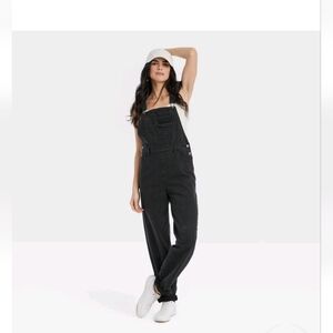 NEW Universal Thread Women's 90's Baggy Denim Relaxed Jumpsuit Overalls:4